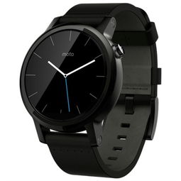 摩托罗拉新一代Moto 360  42毫米不锈钢真皮表带的时尚宣言